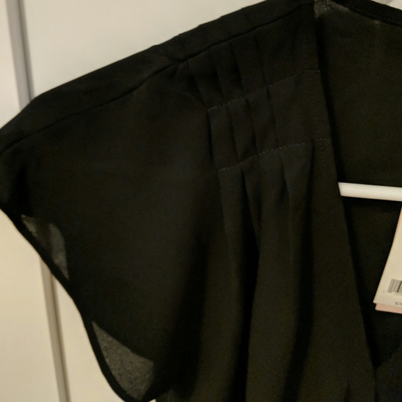 NWT Banana Republic Pleated Wrap Top - Picture 3 of 8